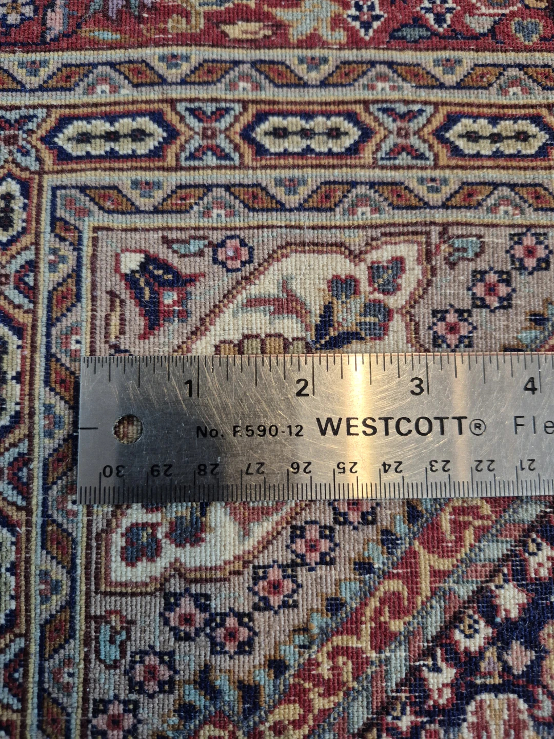 Persian Carpet Imperial Tabriz Rug: 550 knts/sq.in, silk wrp/wft - photo 3