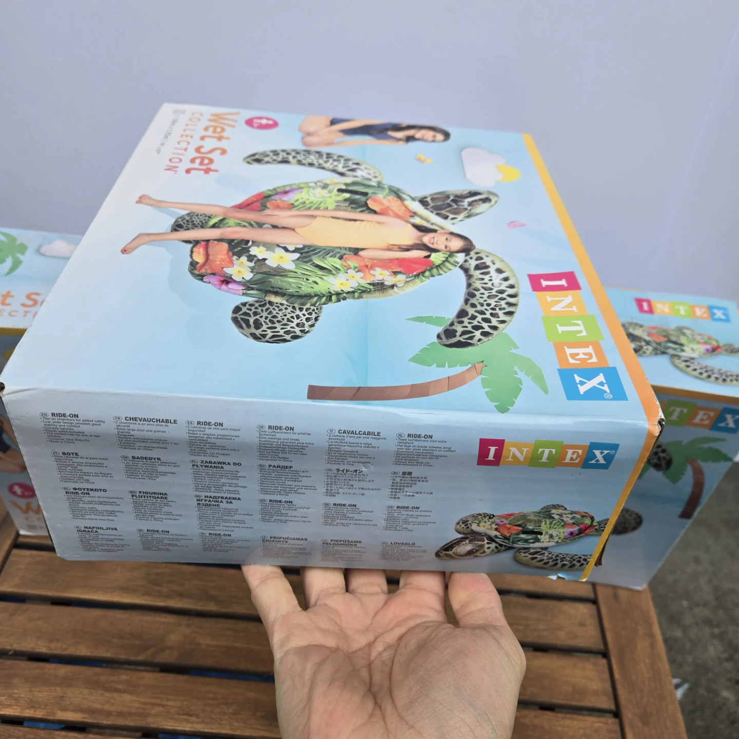 Brand new intex large turtle floaty summer pool - photo 3