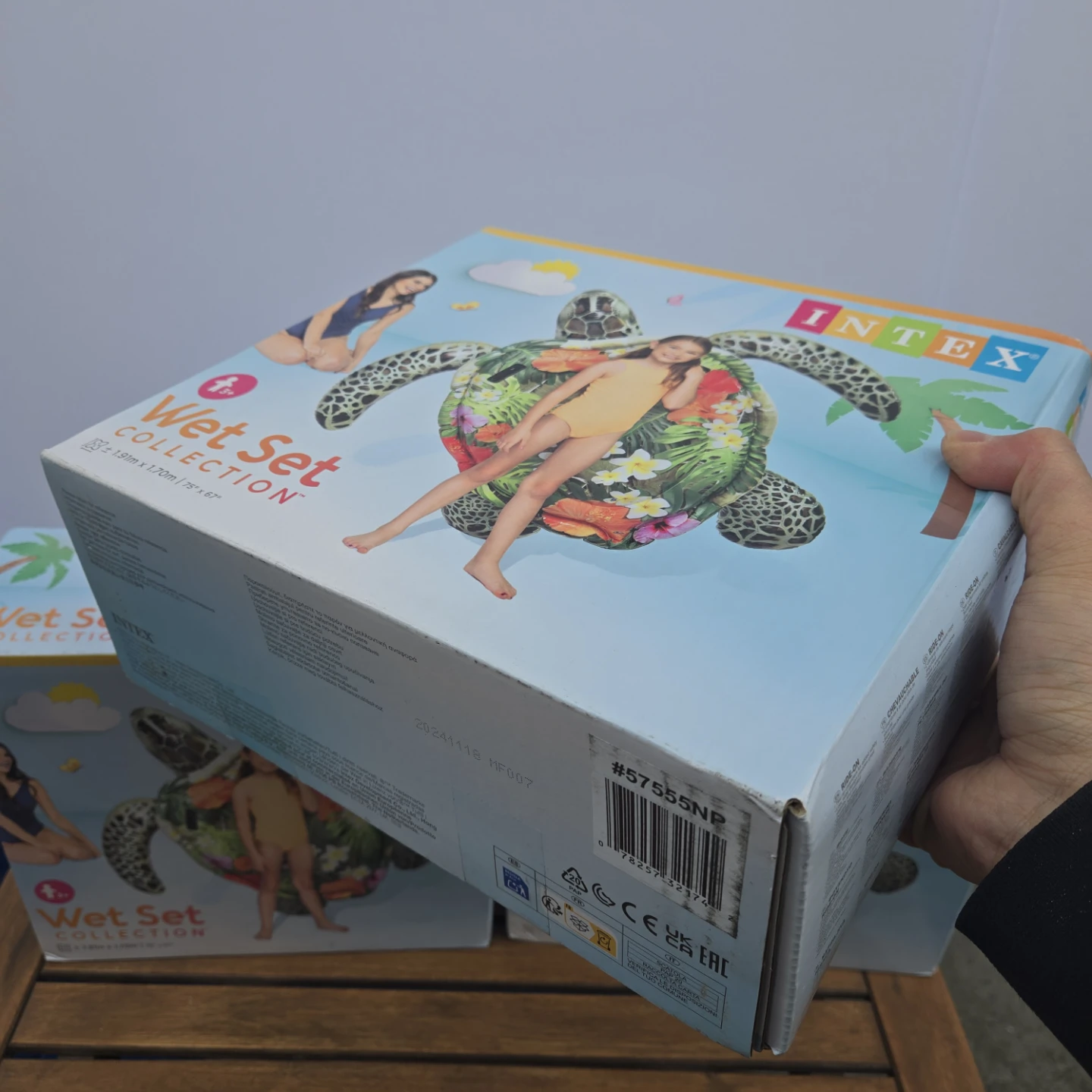 Brand new intex large turtle floaty summer pool - photo 4
