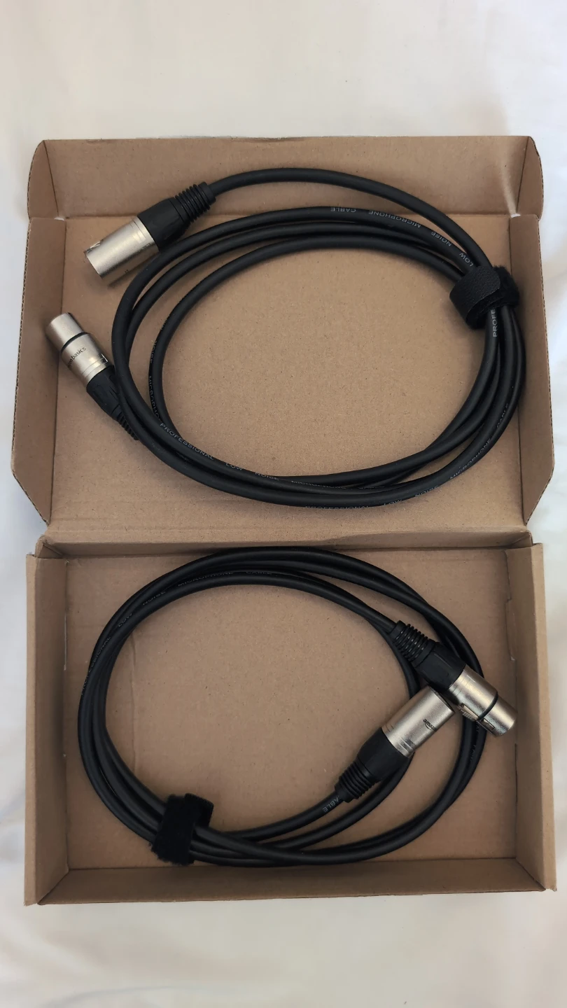 Amazon Basics XLR Microphone Cable (2-Pack)