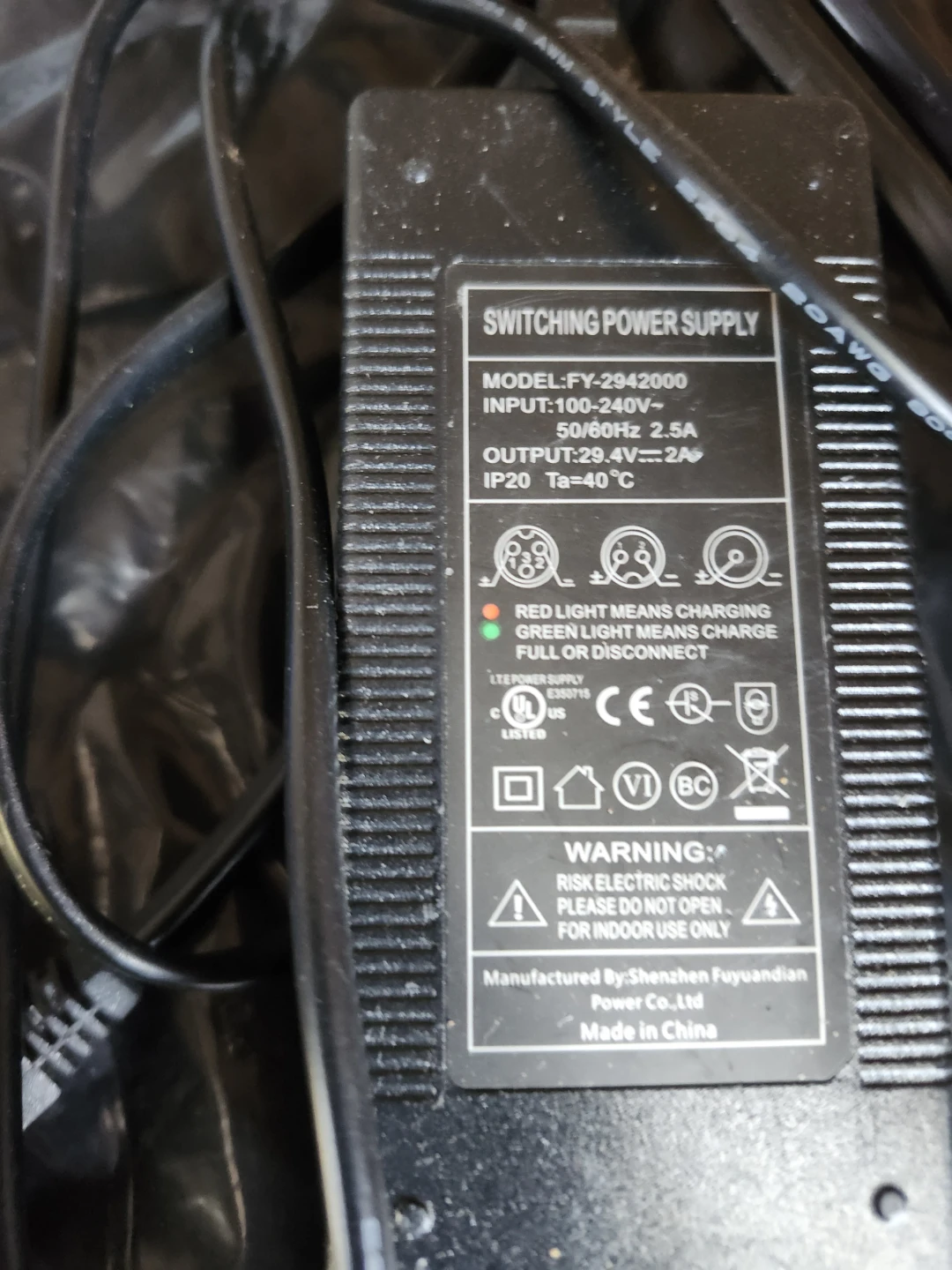 Hoverboard Power Supply FY-2942000 Charger