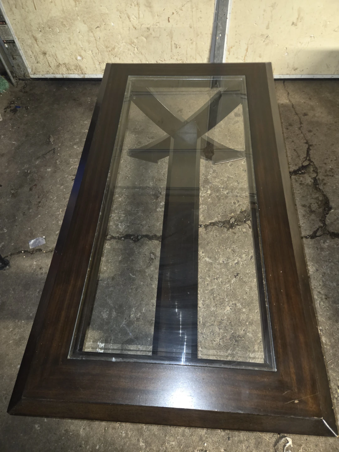 Dark Wood and Glass Coffee Table - photo 4