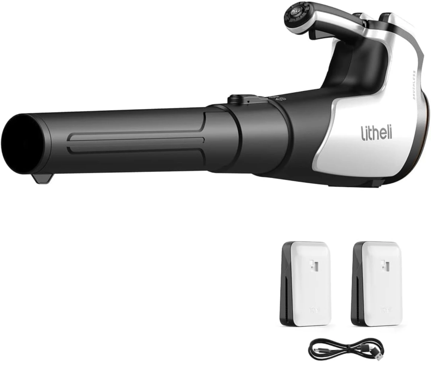 Litheli Leaf Blower with 2x 4.0Ah Batteries