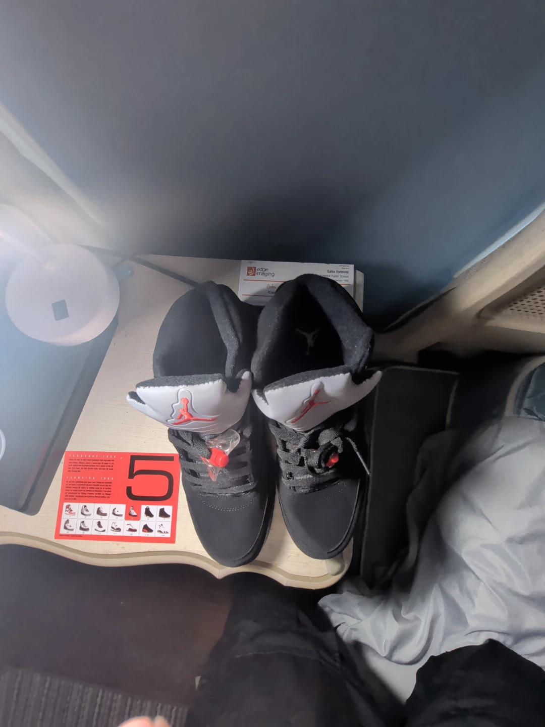 Air Jordan 5 Retro "Anthracite" Black Sneakers - photo 2
