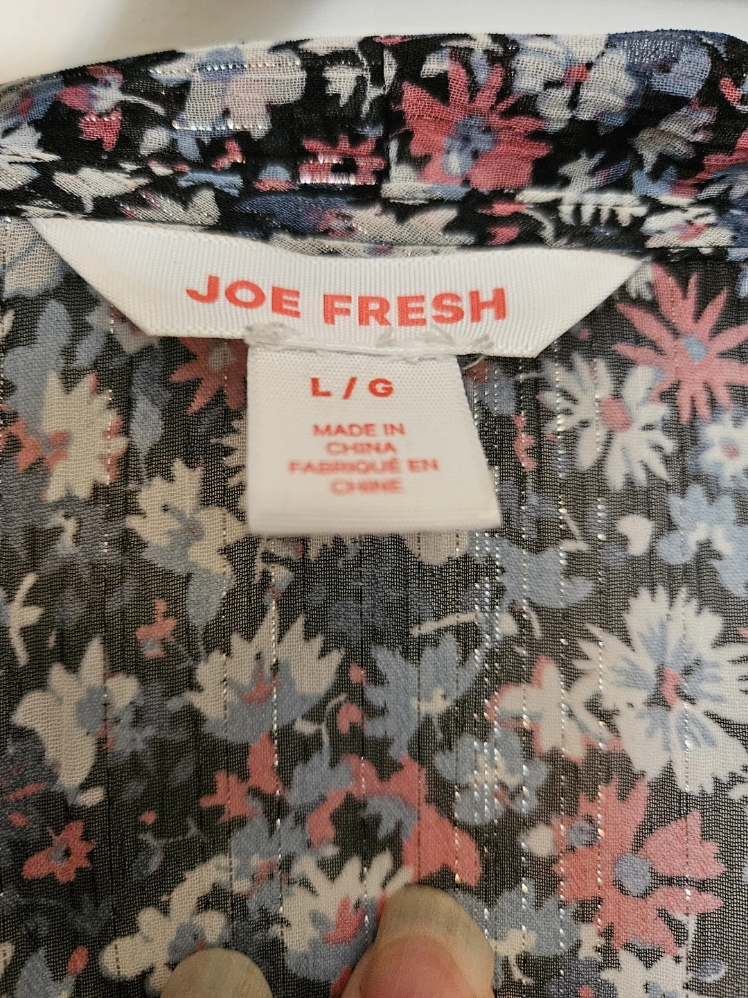 Joe Fresh Women's Floral Print Sheer Blouse - photo 2