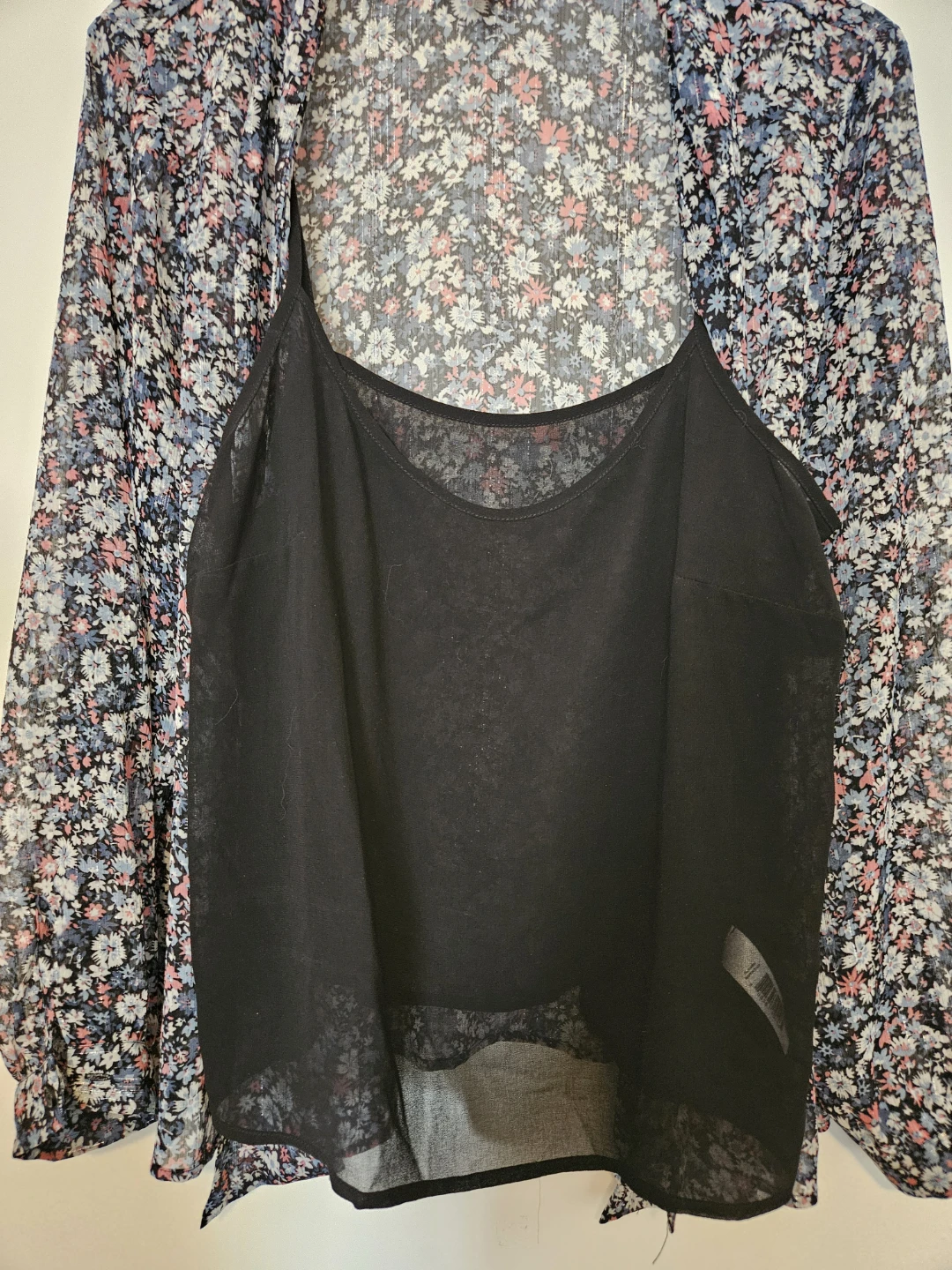 Joe Fresh Women's Floral Print Sheer Blouse - photo 3
