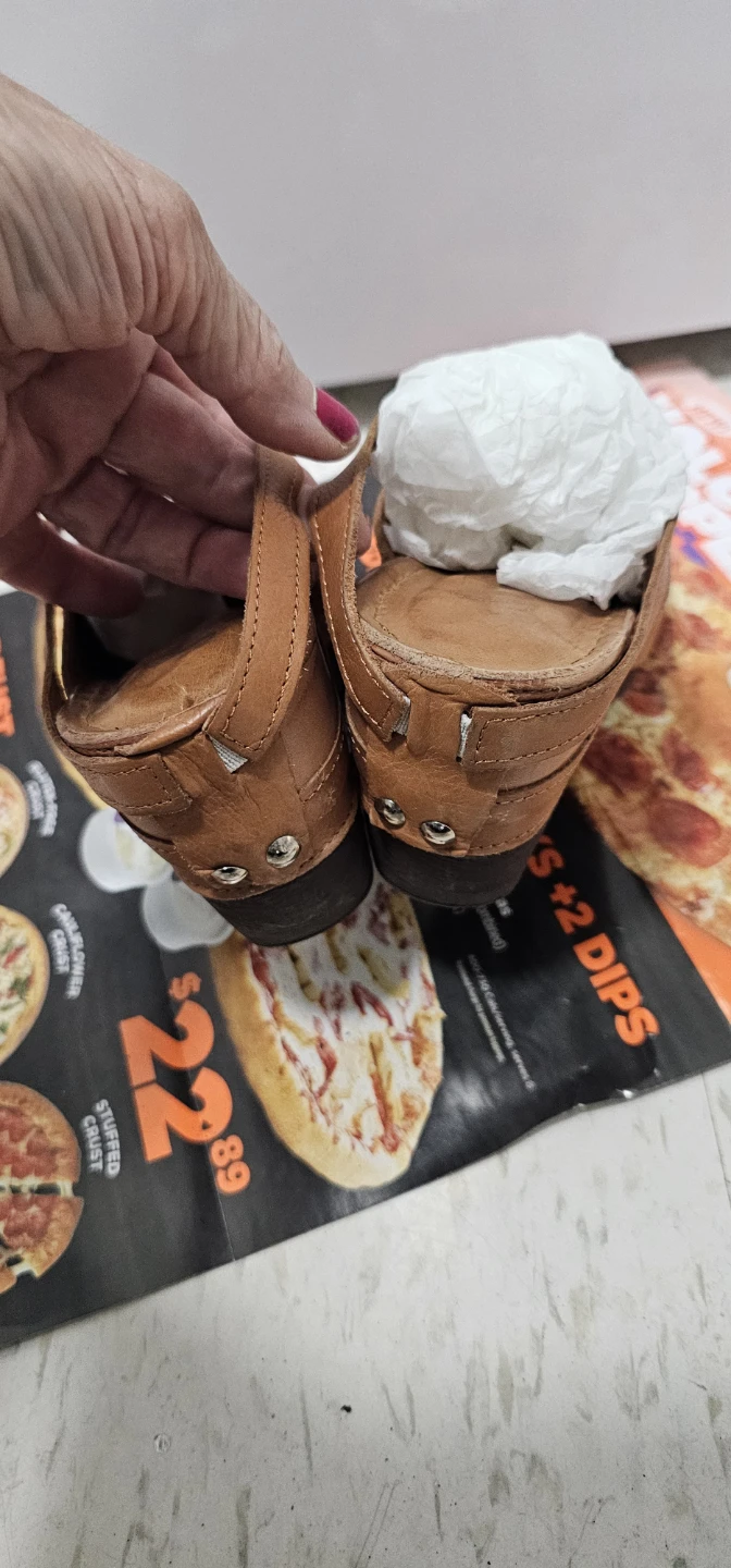 Sorel Brown Leather Wedge Mules Women's Size 6 (36) - photo 3
