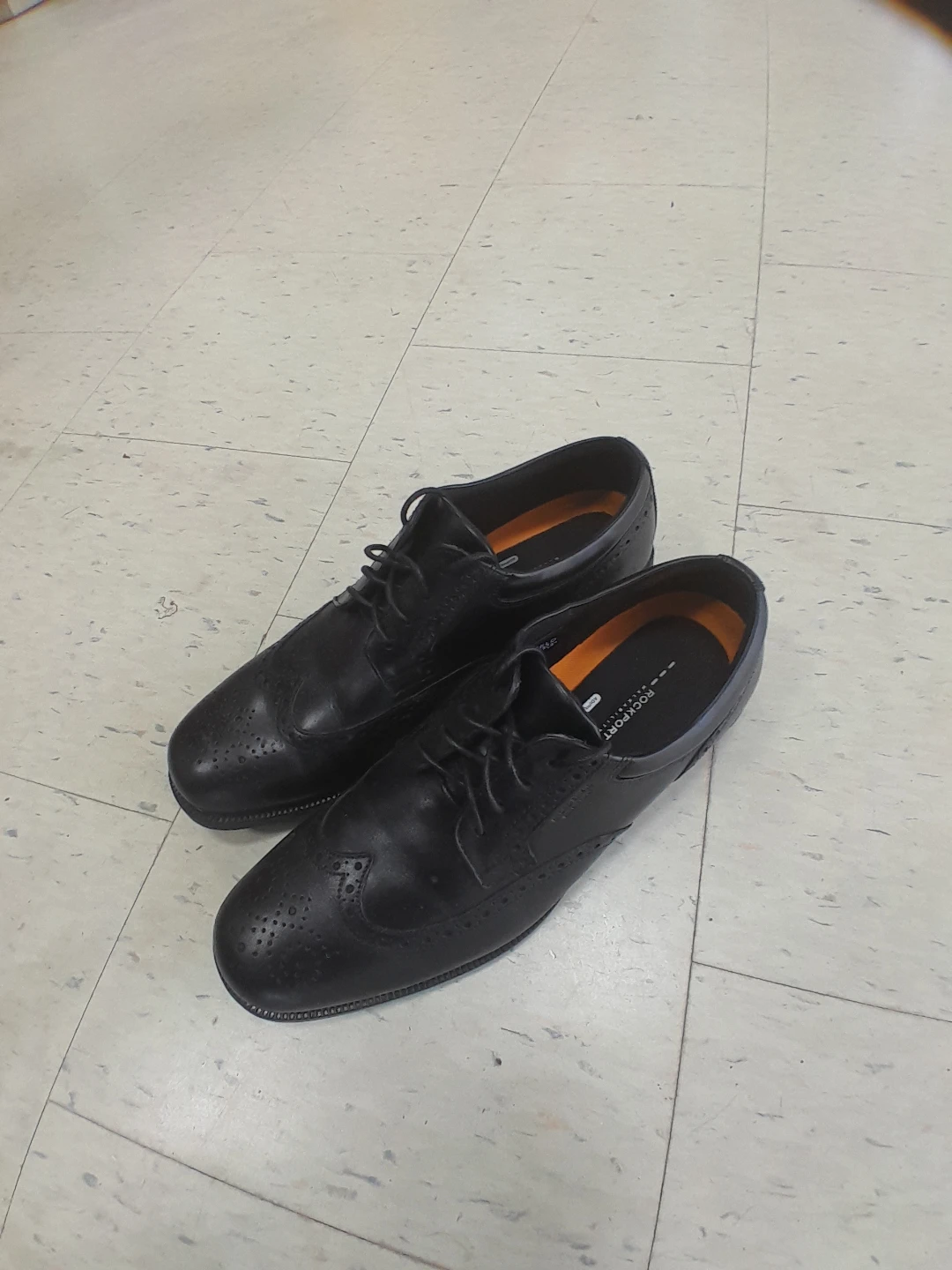 Rockport Black Wingtip Oxford Dress Shoes Men's Size 13