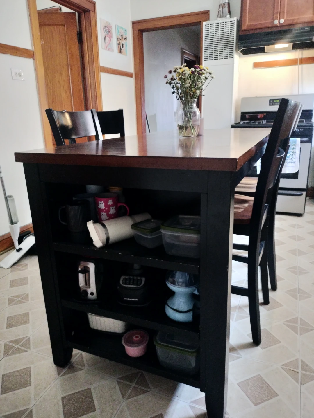 Counter Height Dining Table Set with 4 Chairs - photo 2