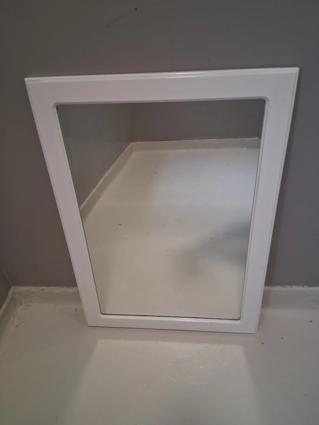 White Framed Mirror