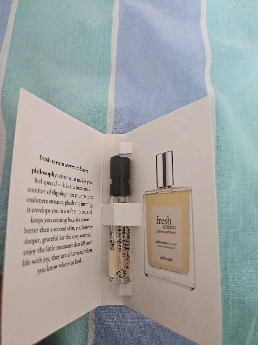 Philosophy Fresh Cream Warm Cashmere Eau de Toilette Sample