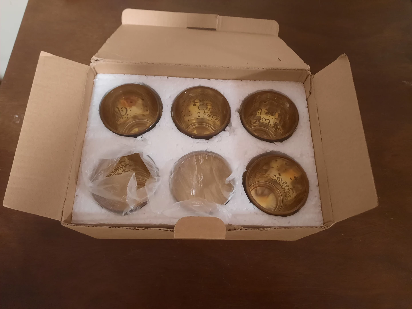 Set of 6 Christmas Themed Tealight Holders - photo 2