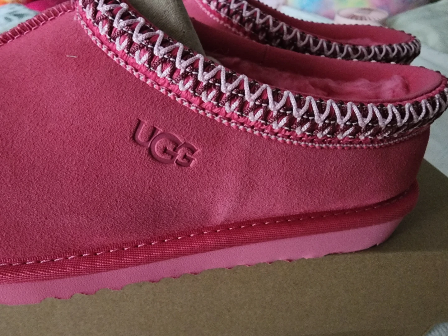 UGG K Tasman II Pink Slipper Shoes - Size 5 - photo 2