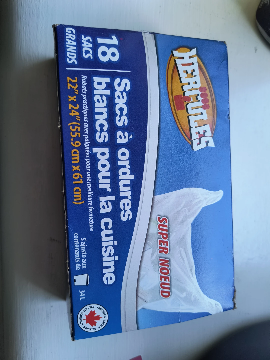 Hercules 17 White Kitchen Garbage Bags