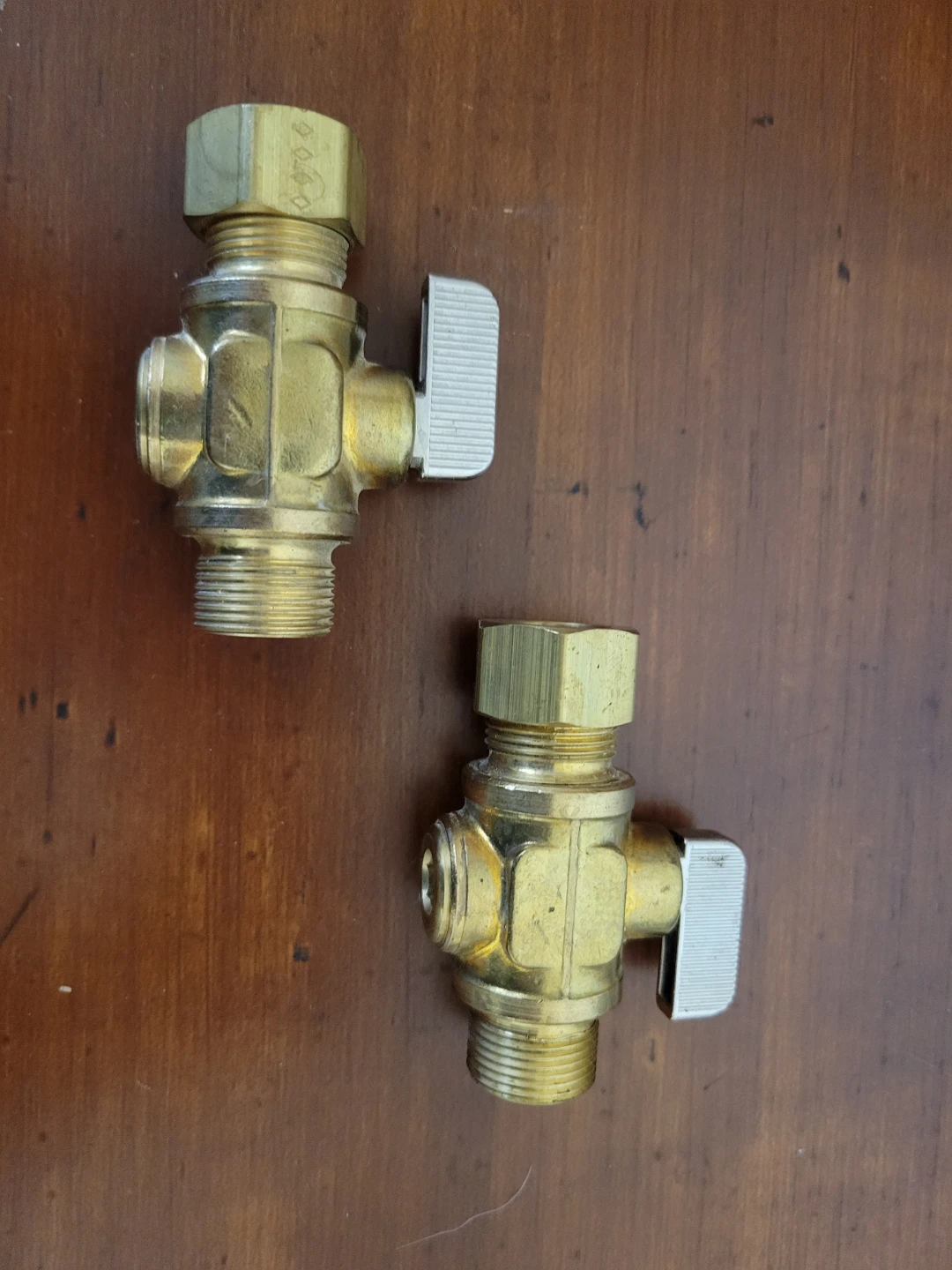 2x Brass Ball Valves