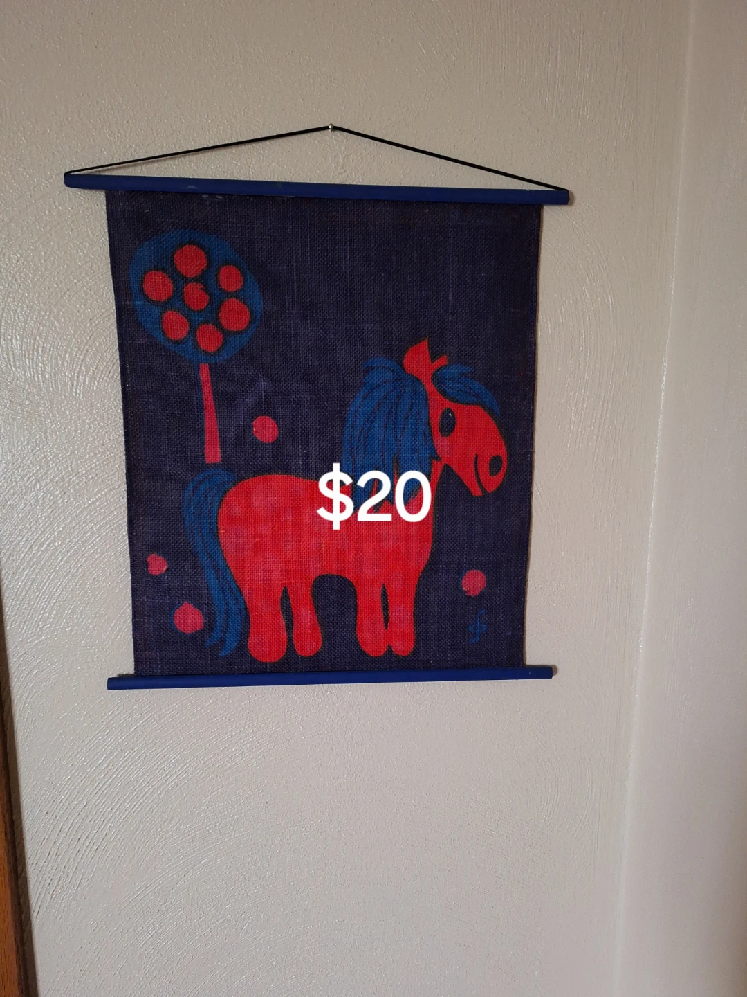 Vintage Horse Wall Hanging Art
