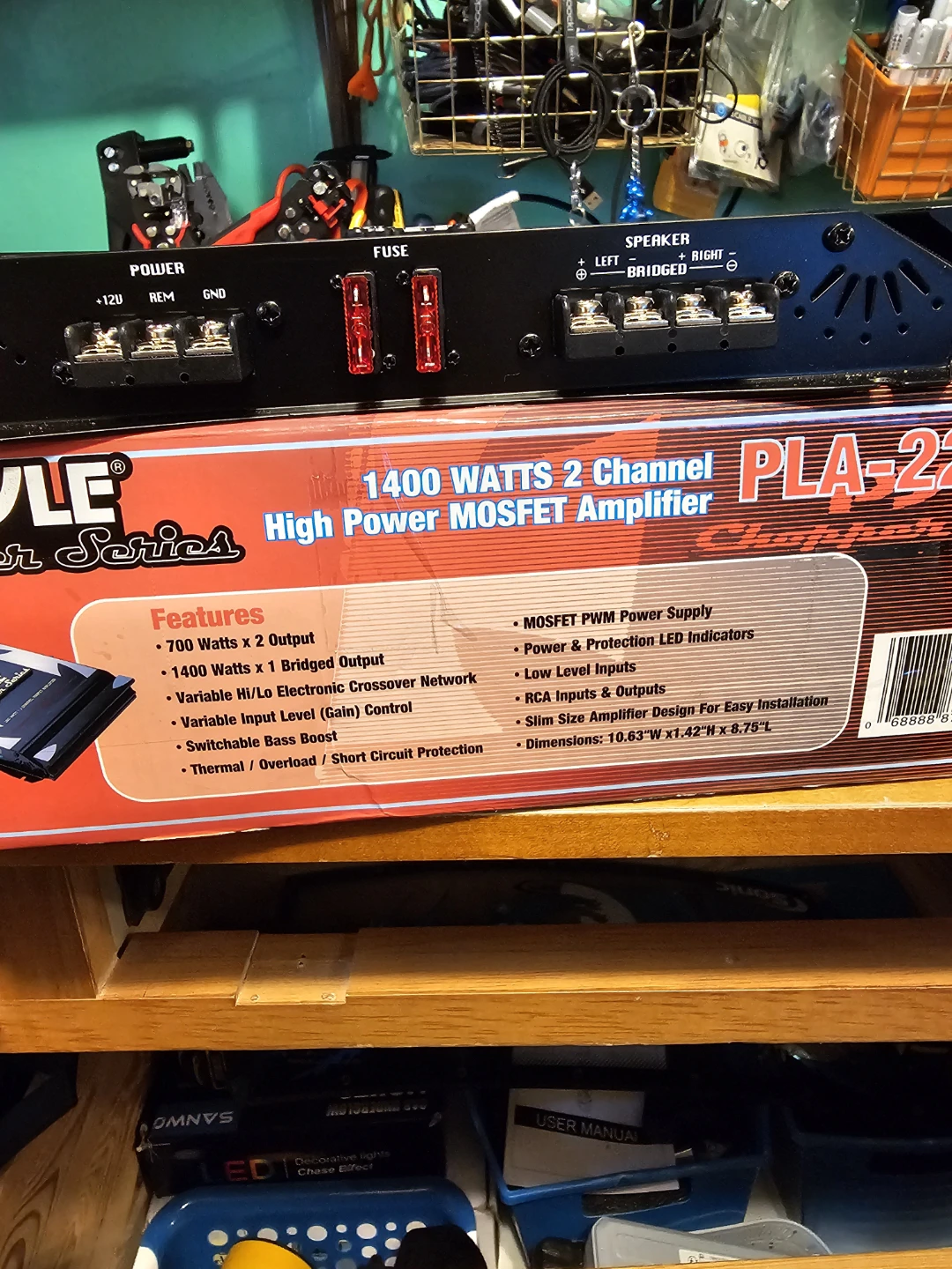 Pyle Chopper Series PLA-2200 1400W 2 Channel MOSFET Amplifier - photo 5