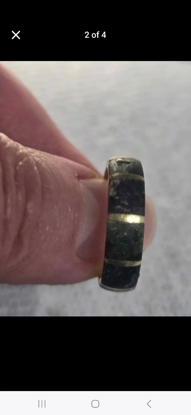 Jade Stone Ring size 5-6 - photo 2