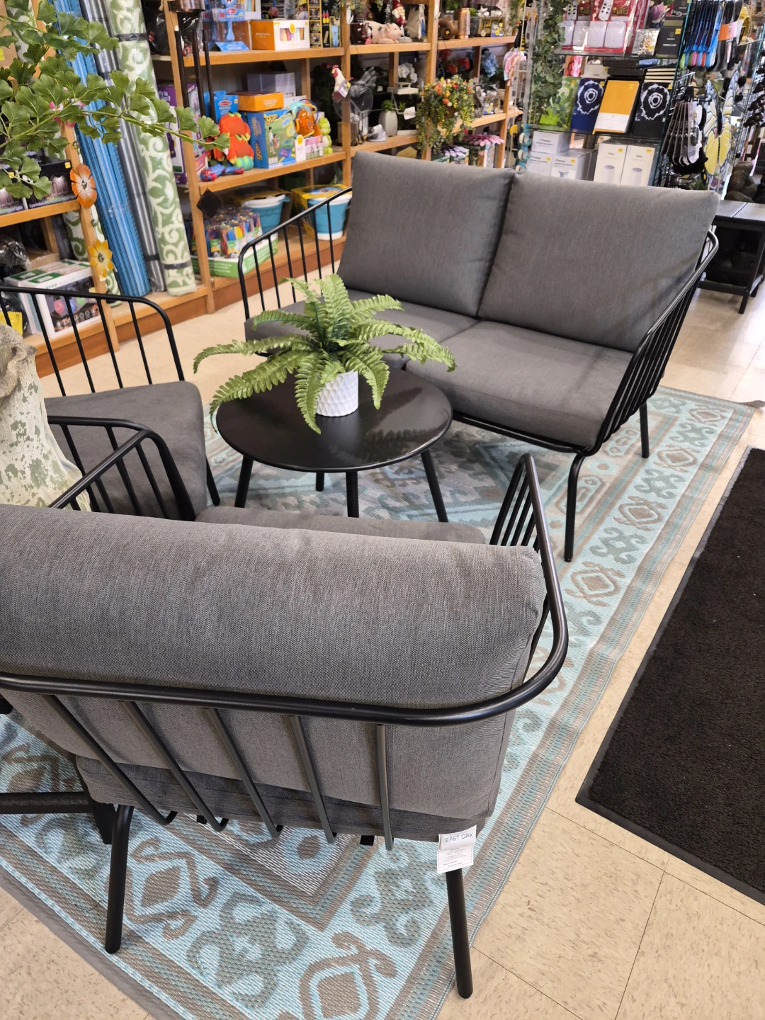 Gray Outdoor patio Set 2 seater sofa, 2Chairs, and Table