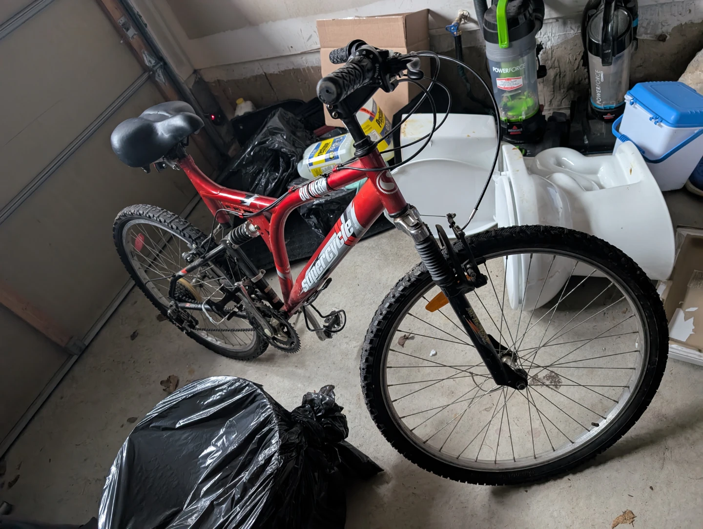 Super Cycle Burner - 26' Red Mountain Bike