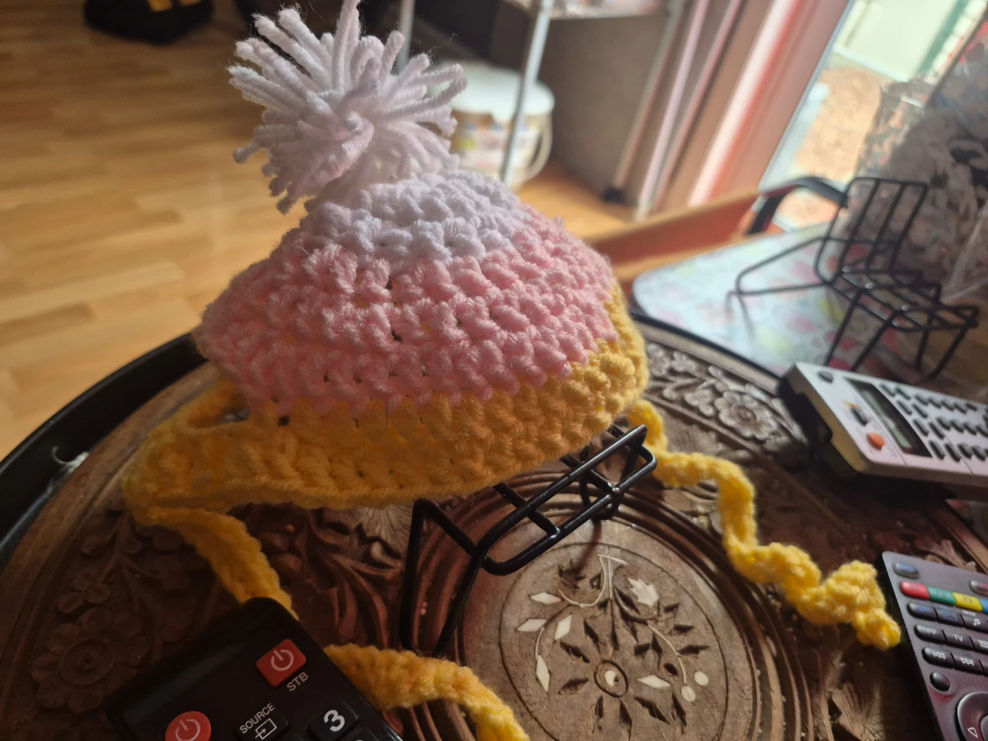 Handmade Crochet  large dog Hat
