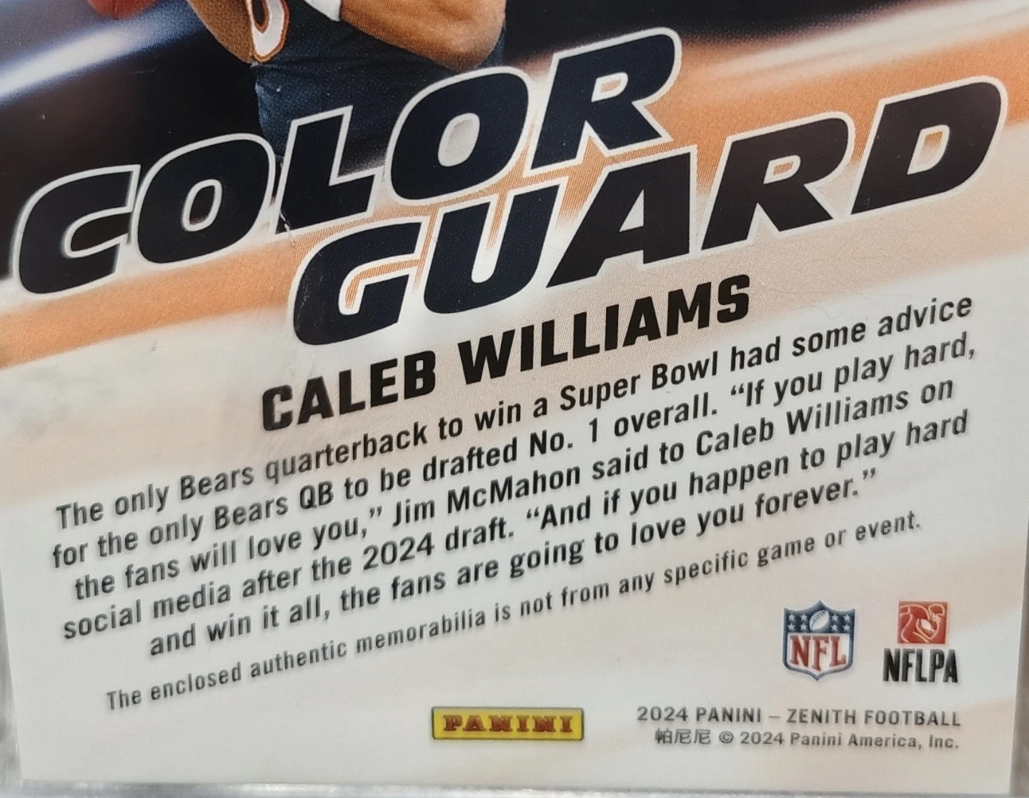 2024 Panini, Caleb Williams  RC Card - photo 5