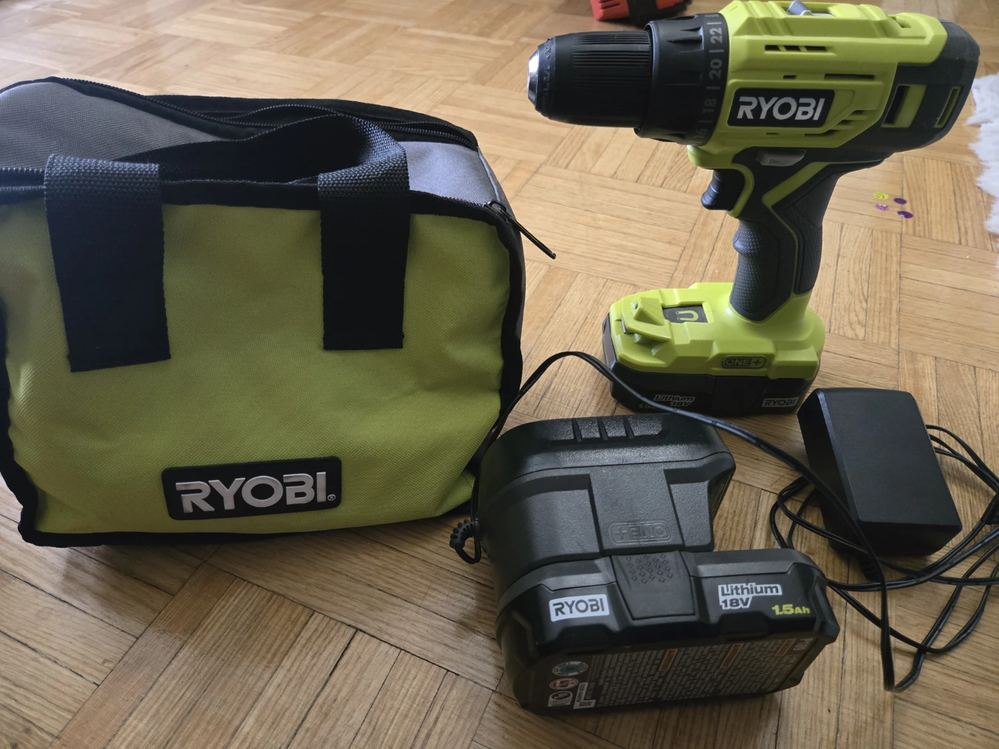Ryobi  18V Brushless Cordless Drill/Driver Kit - photo 2