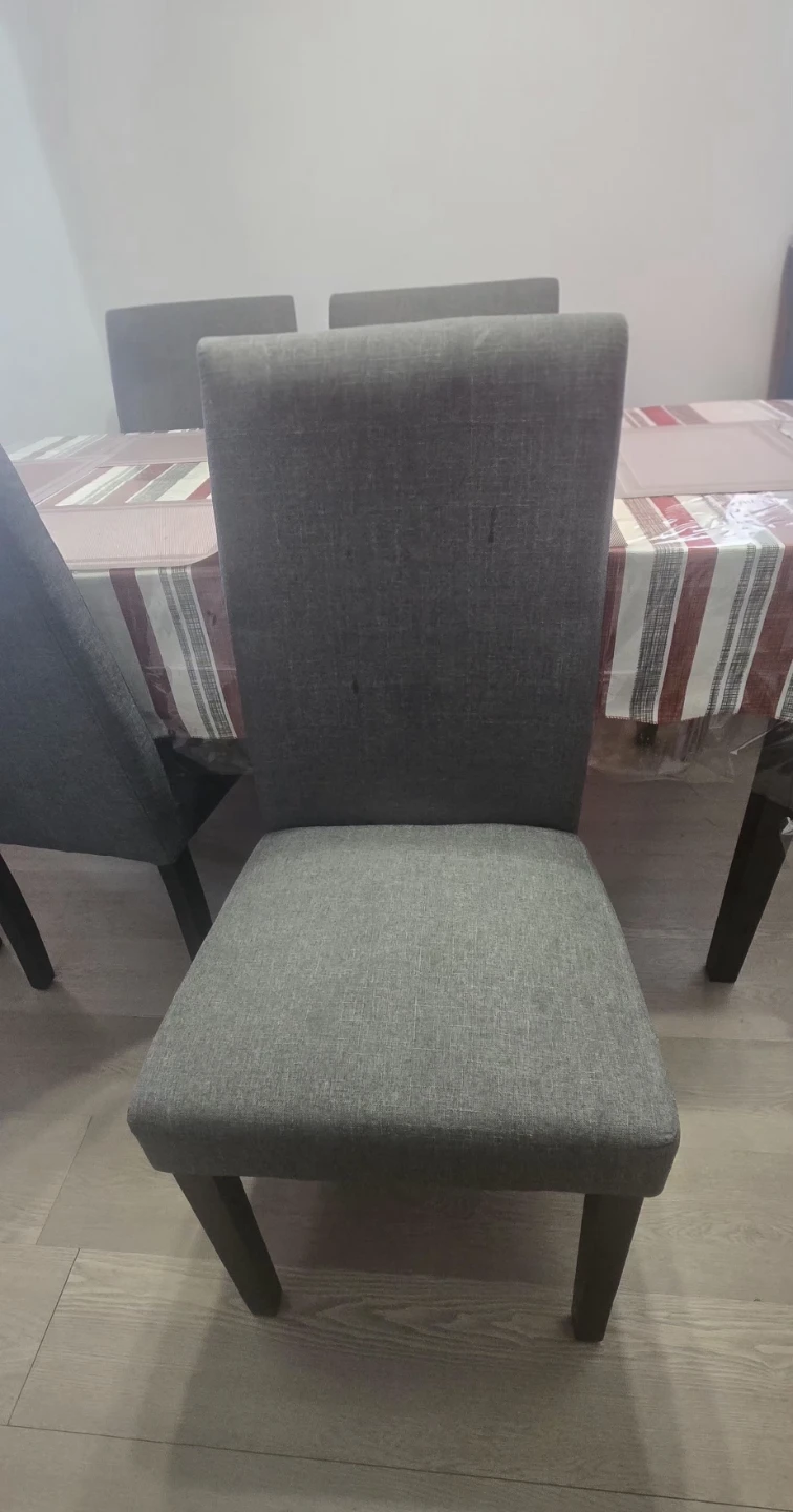 Wooden Dining table with 4 Grey Chairs 🌱 - photo 2
