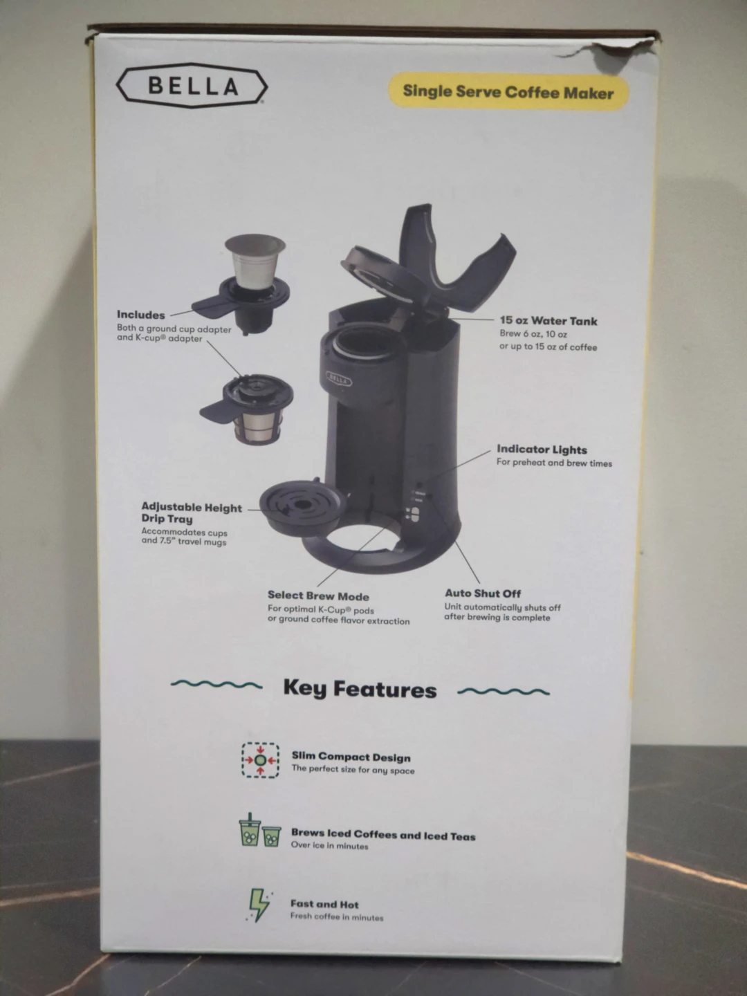 BELLA Single Serve Coffee Maker - photo 3