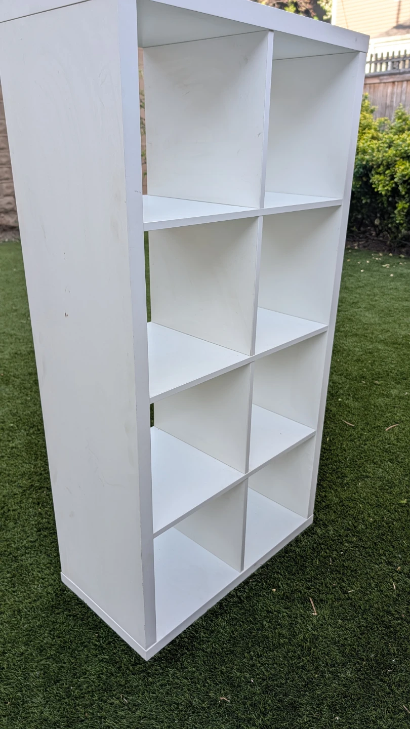 White 8-Cube Storage Shelf - photo 5