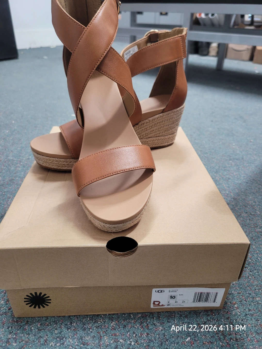 UGG Whitea Wedge Sandals - Women's Size 10