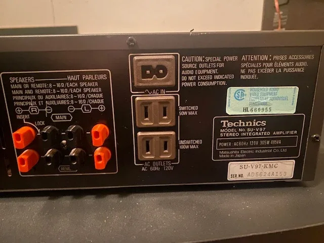 Technics SU-V97 Stereo Integrated Amplifier - photo 3