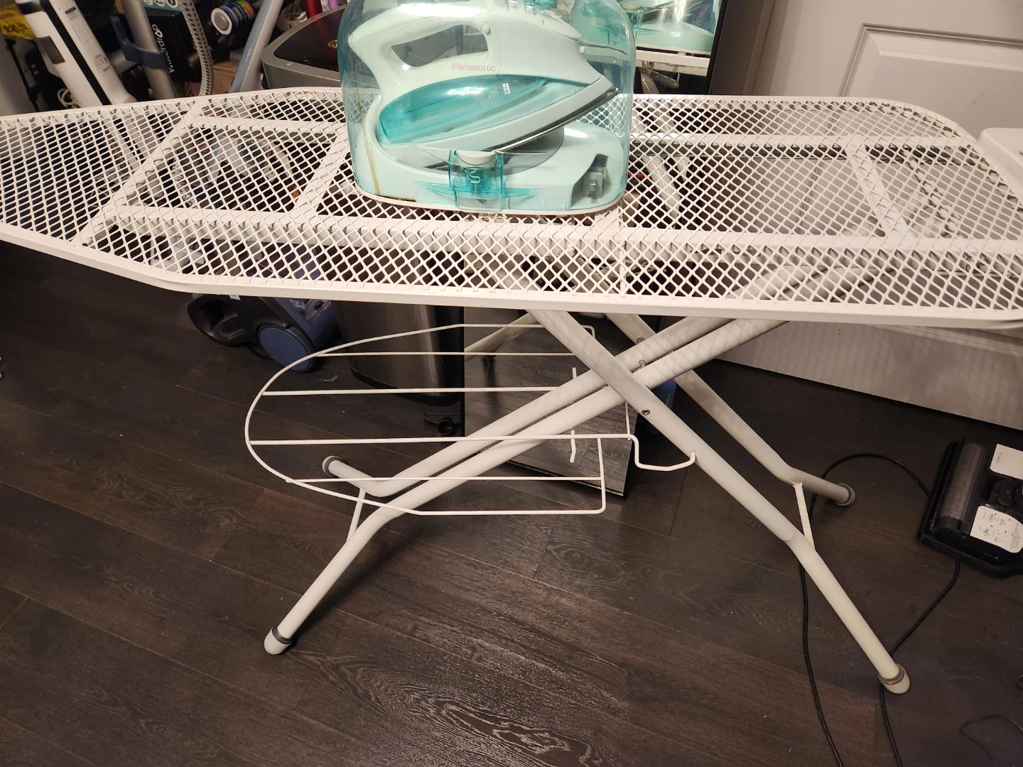 White Metal Mesh Ironing Board