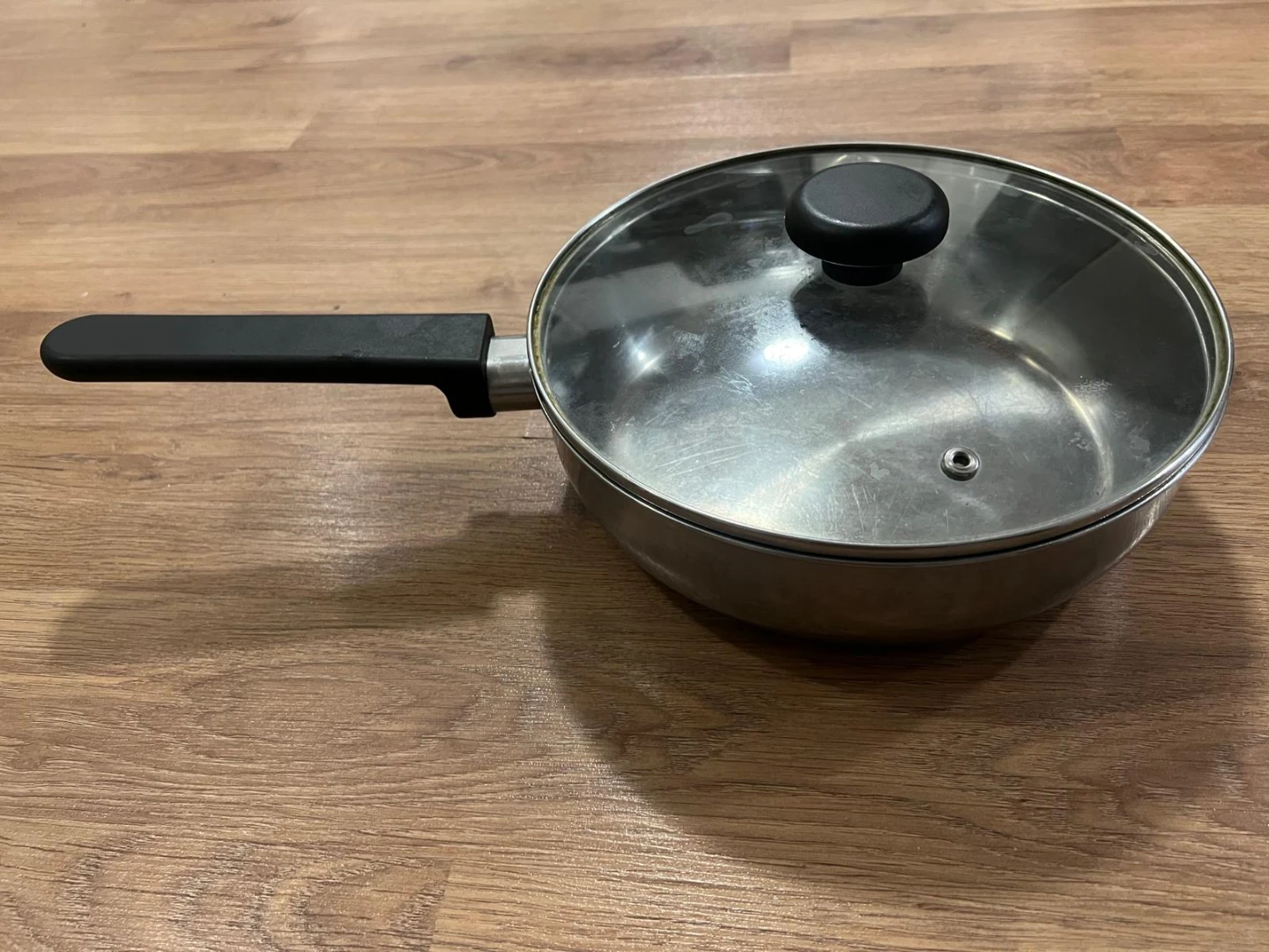Ikea Sauce stainless steel pan with glass lid