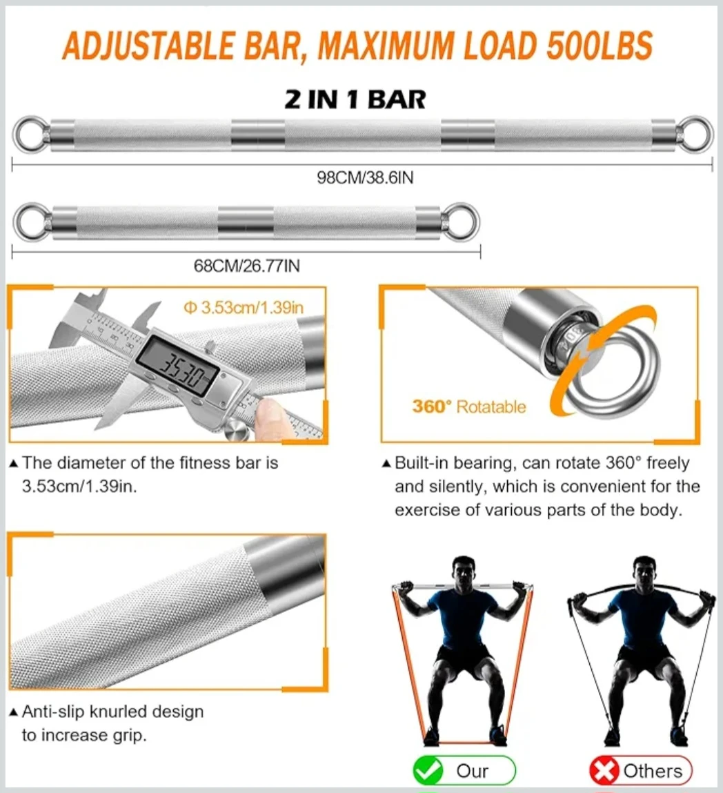 🌱Resistance Band Set with Handles and Bag - photo 4