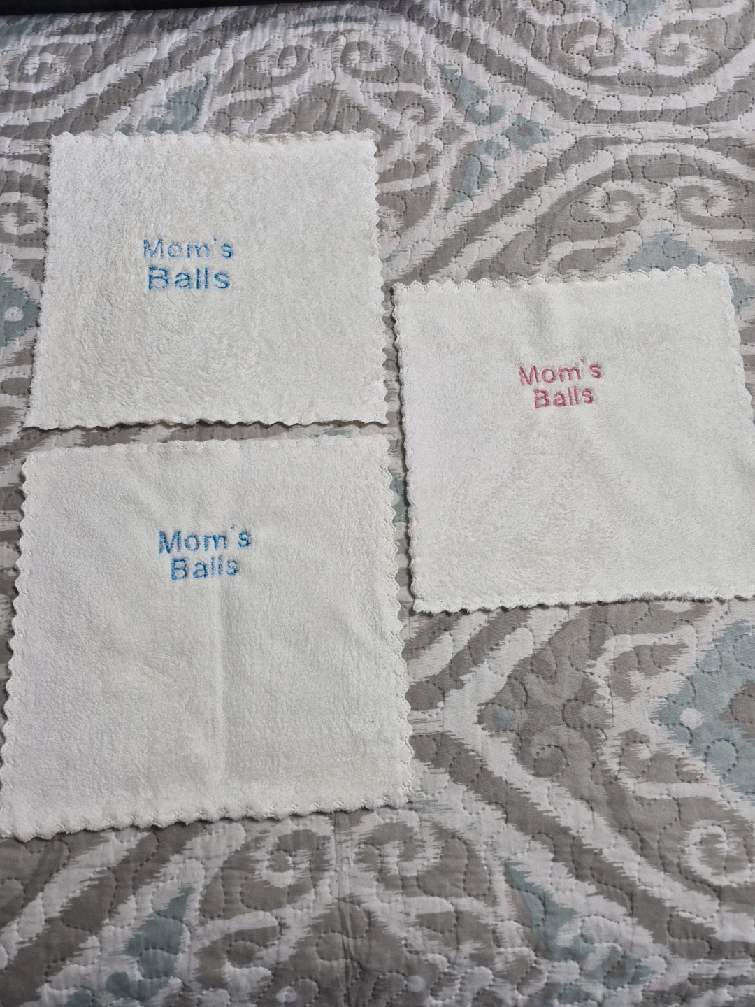 Fun 10" x 10" Embroidered Golf Towels