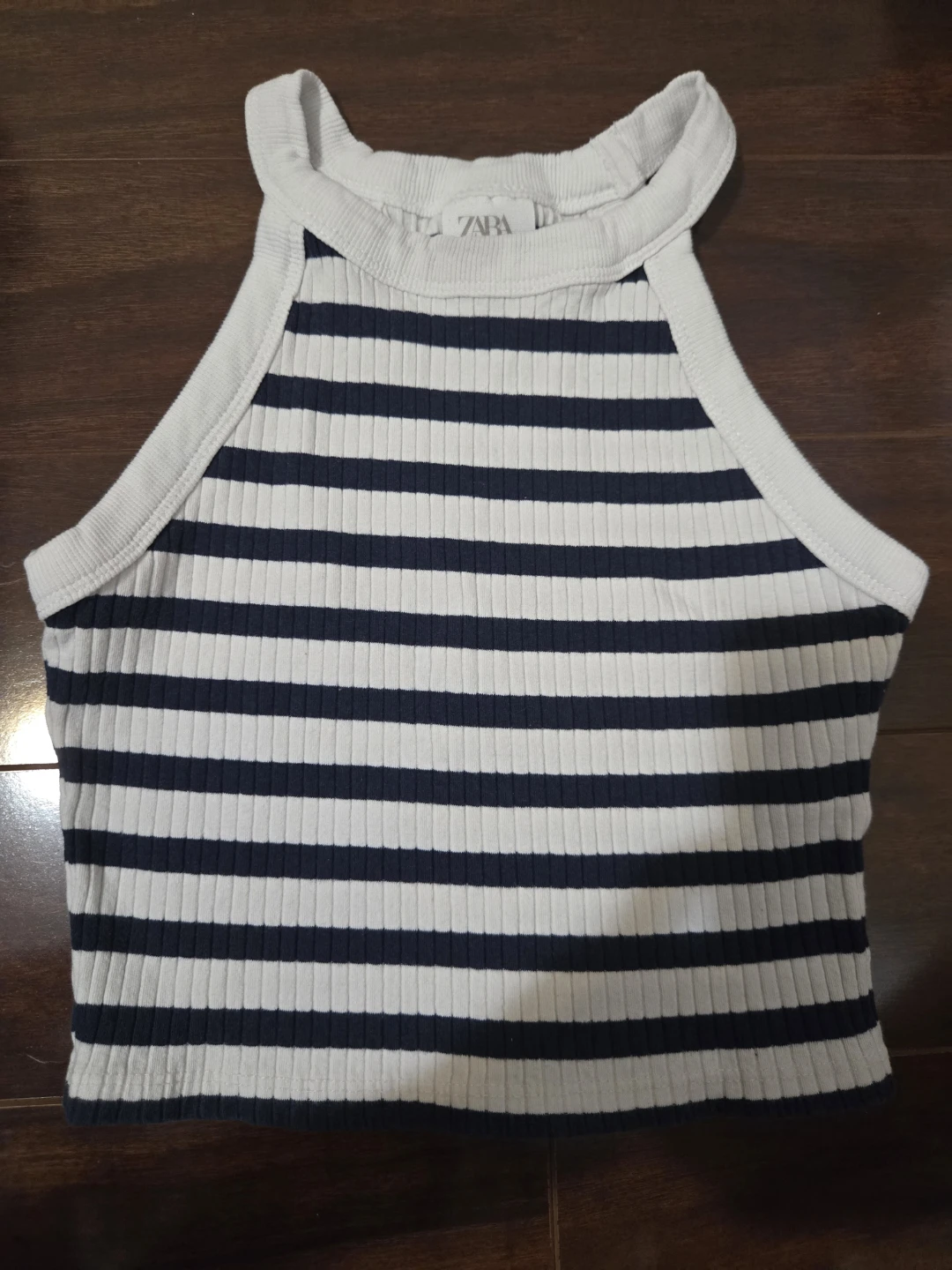 Zara Striped Halter Neck Tank Top - Size 9-10 Years