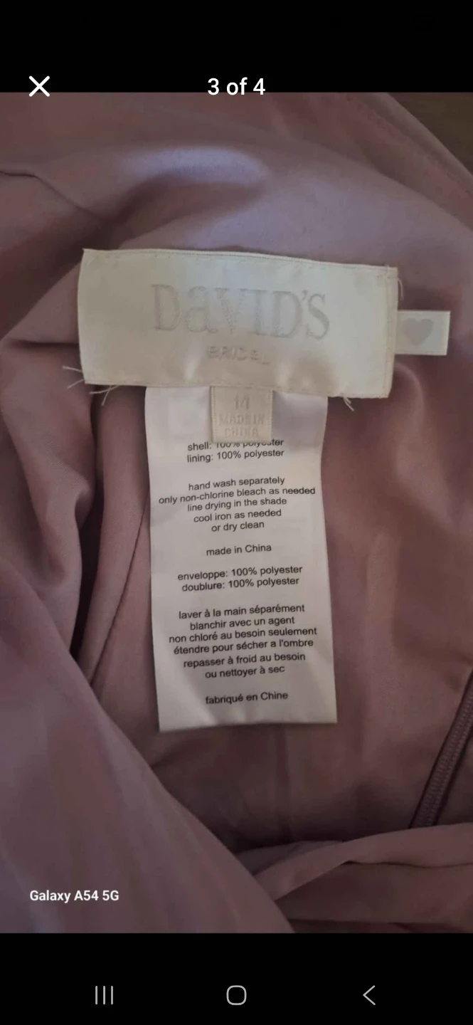 David's Bridal Bridesmaid Dress - Size 14 - photo 3