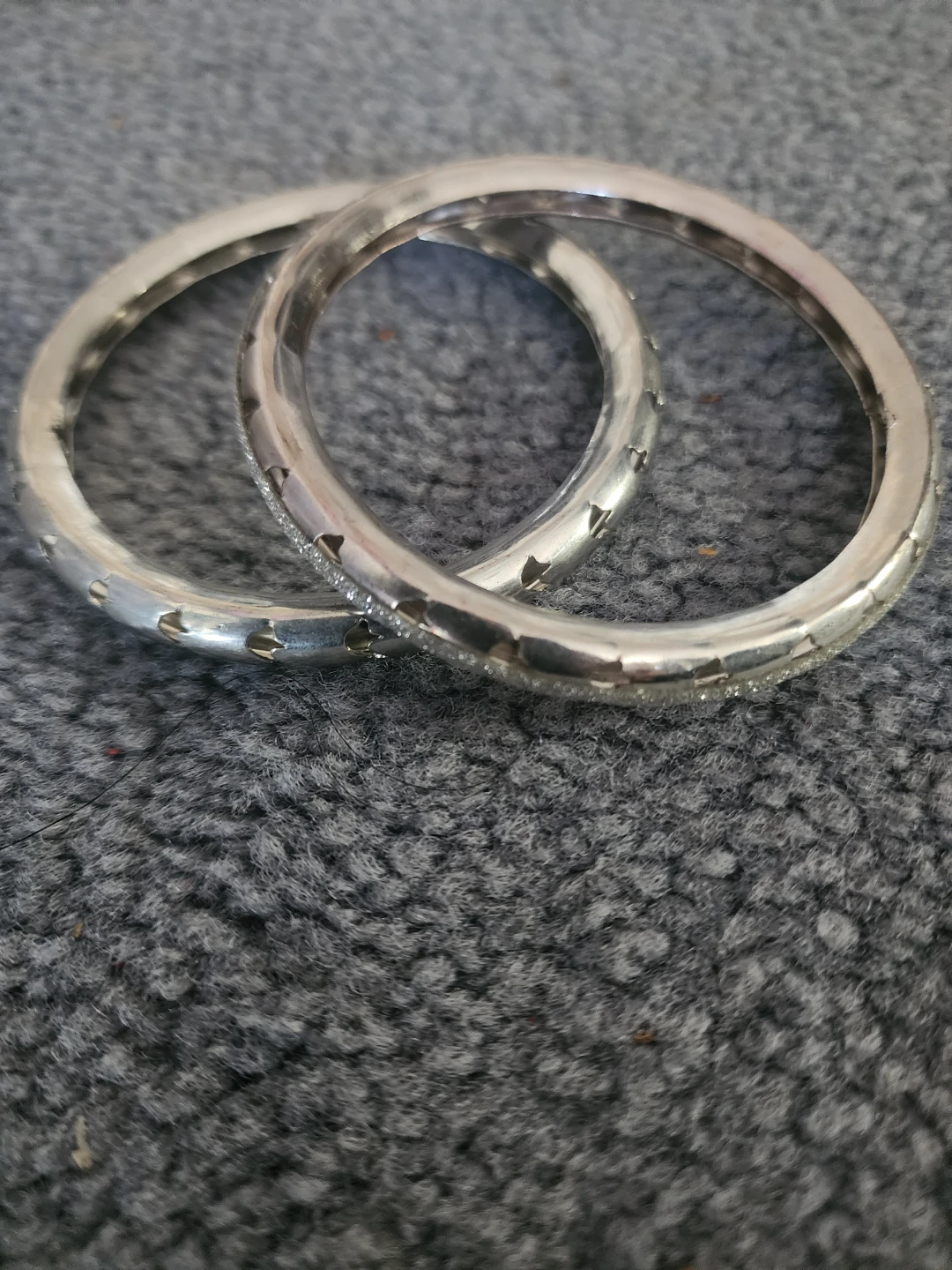 Silver-tone Bangles Set