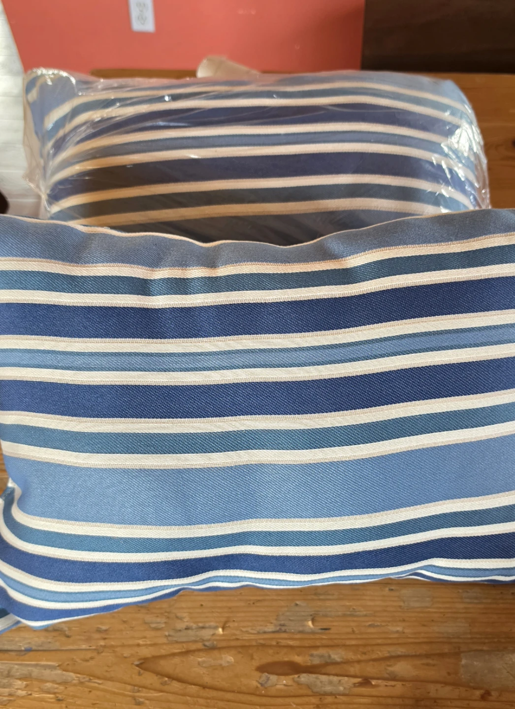 Striped Decorative Patio Pillows (Set of 2)