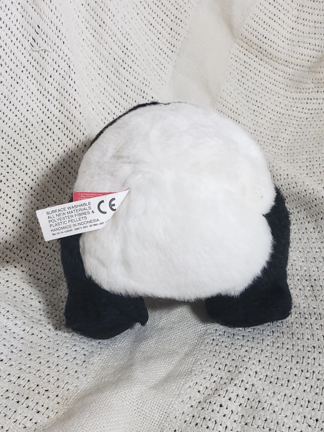 Medium Sized Stuffed Animal - Black and White Panda - photo 5