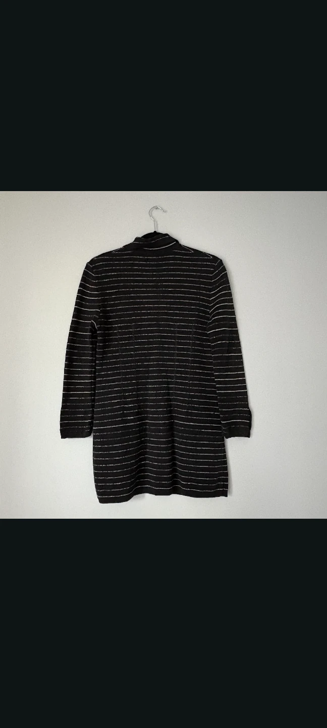Sonia Rykiel Paris Black & White Striped Knit Cardigan - Size 40 - photo 2