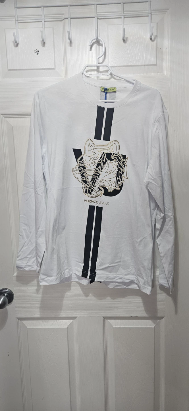 Versace Jeans White Long Sleeve T-Shirt