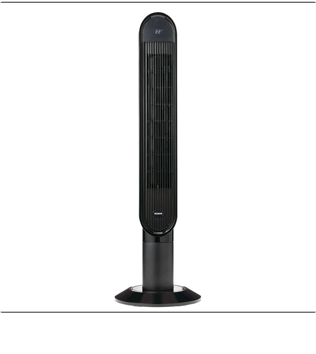 NOMA Black Tower Fan(like new)