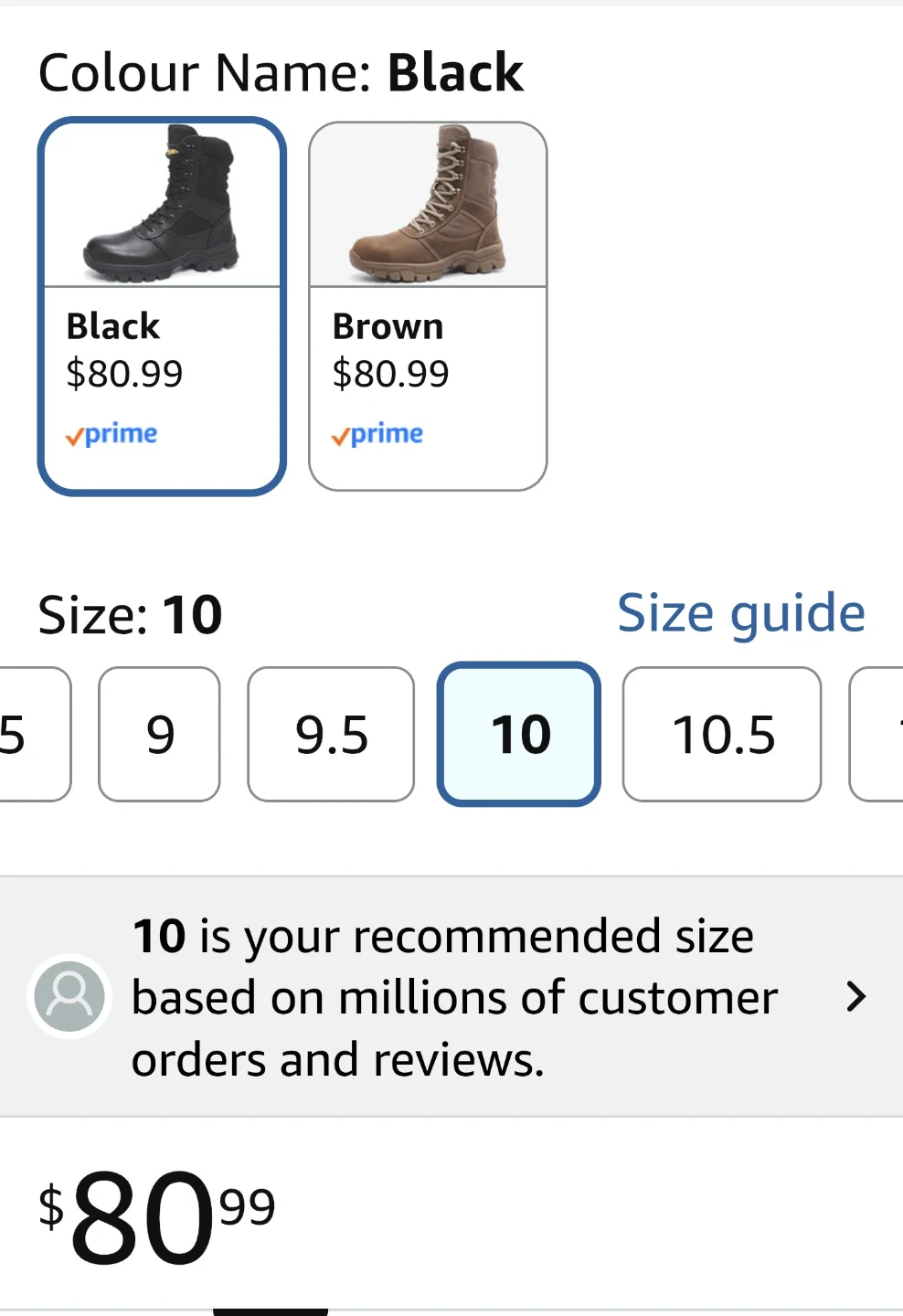 Men's Steel-Toe Boots (size 10) - photo 4