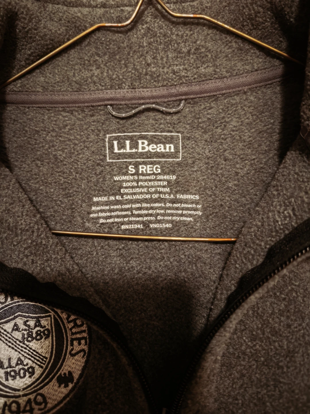 L.L.Bean Women's Fleece Jacket - Size Small - Grey - photo 2