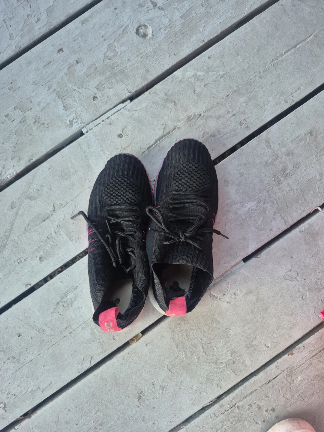 Adidas Women's Running Shoes Black Pink size 6.5
