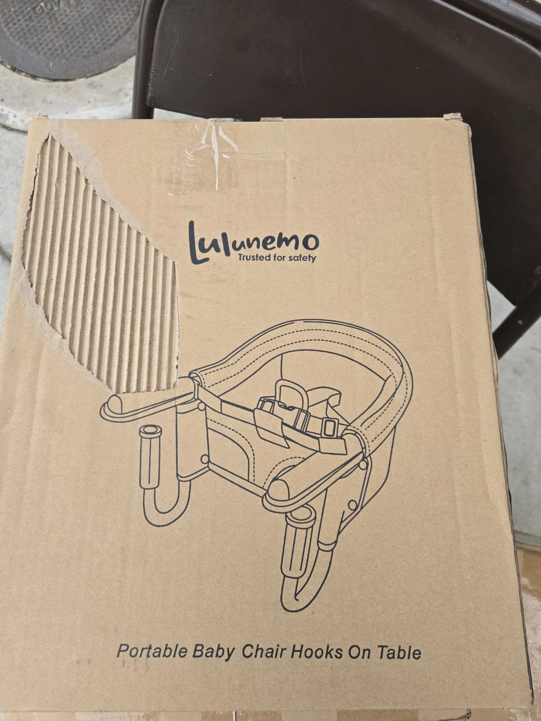 Lulunemo Hook-On Baby Booster Seat - Grey - photo 4