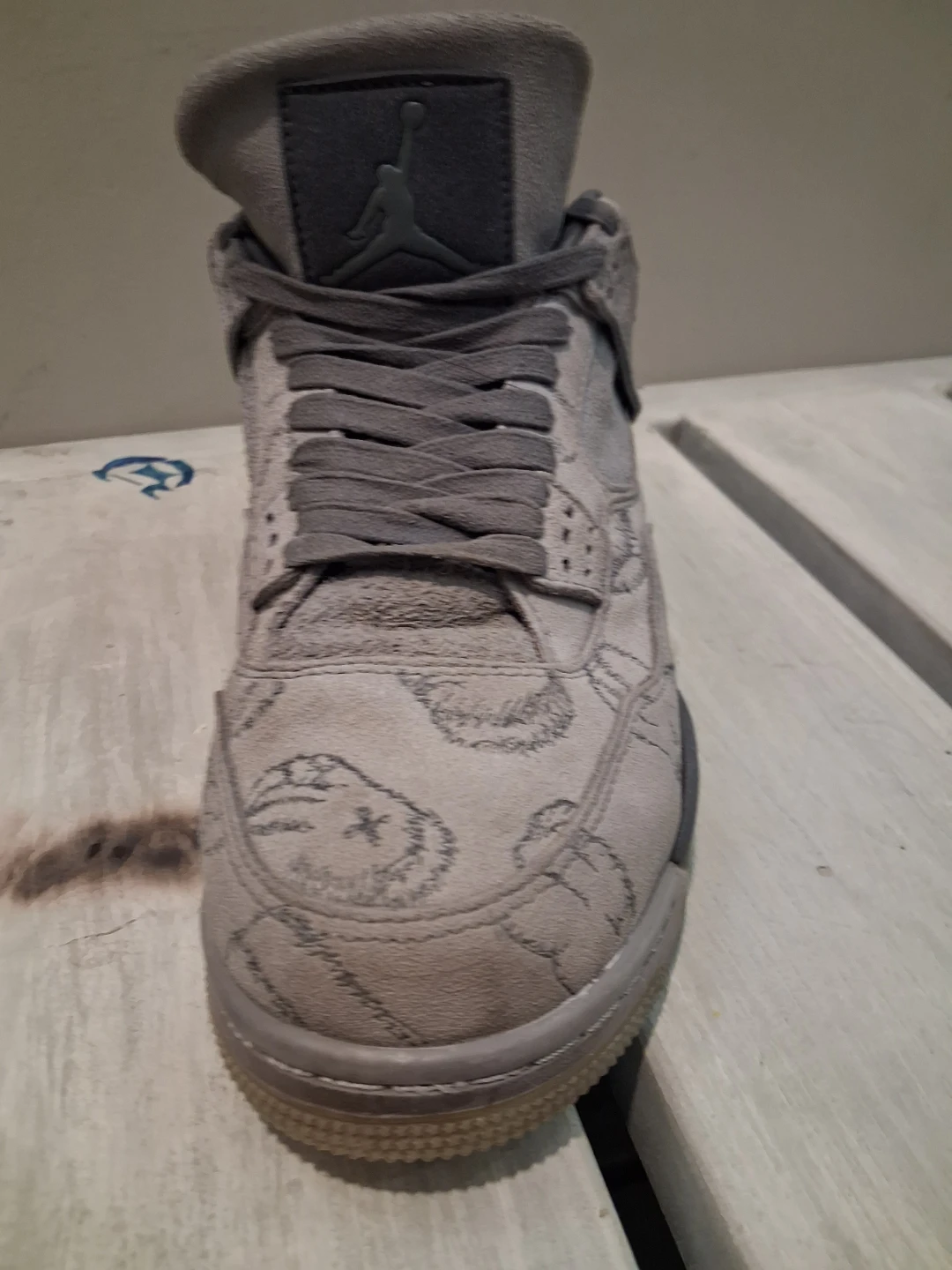 Air Jordan 4 KAWS Grey Sneakers - photo 3