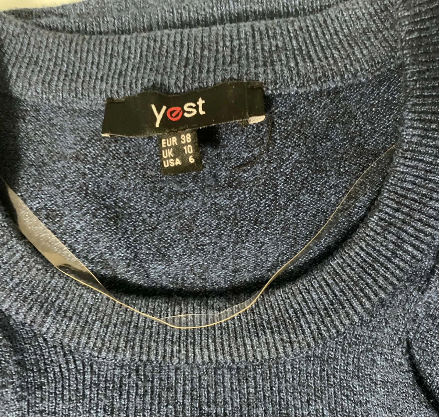 Yest Blue Crew Neck Cutout Sweater - Women's Size 6 - photo 4